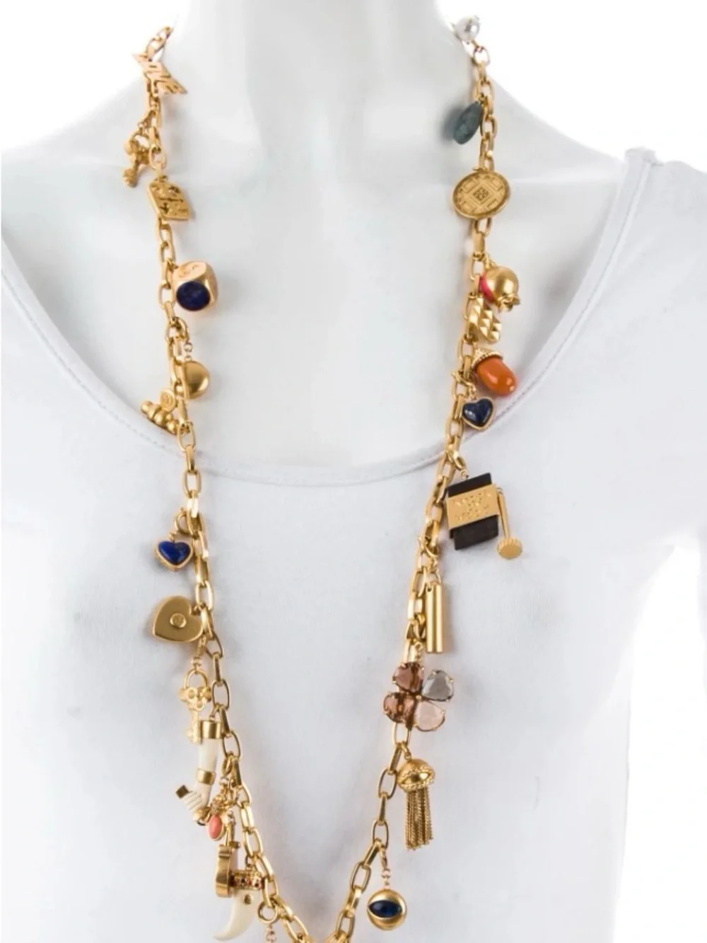 Vintage Tory Burch Charm Necklace